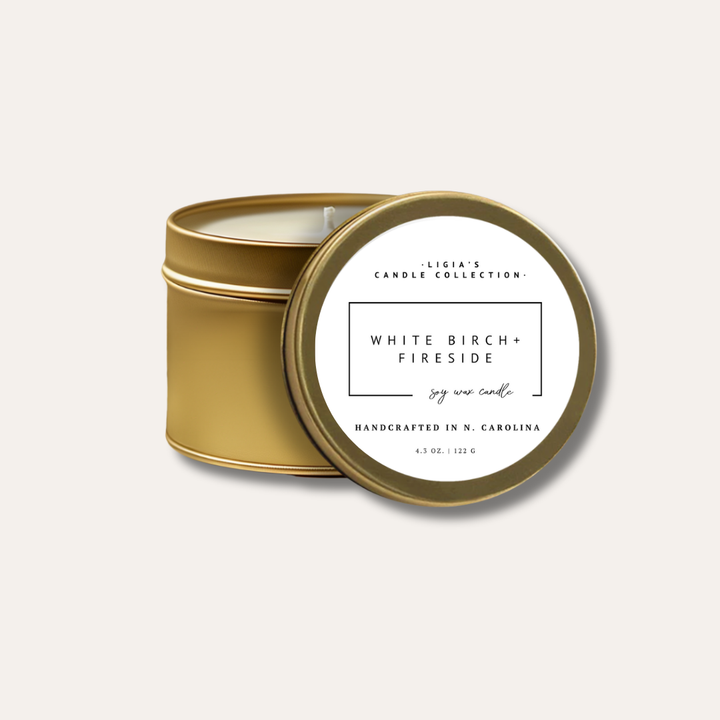 White Birch & Fireside Candle