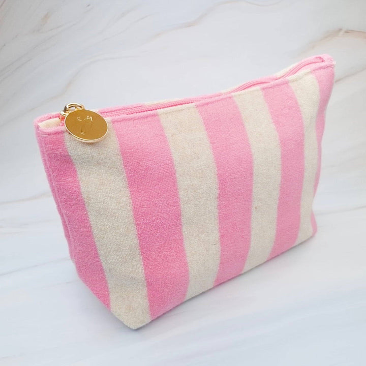Terry Striped Cosmetic Case