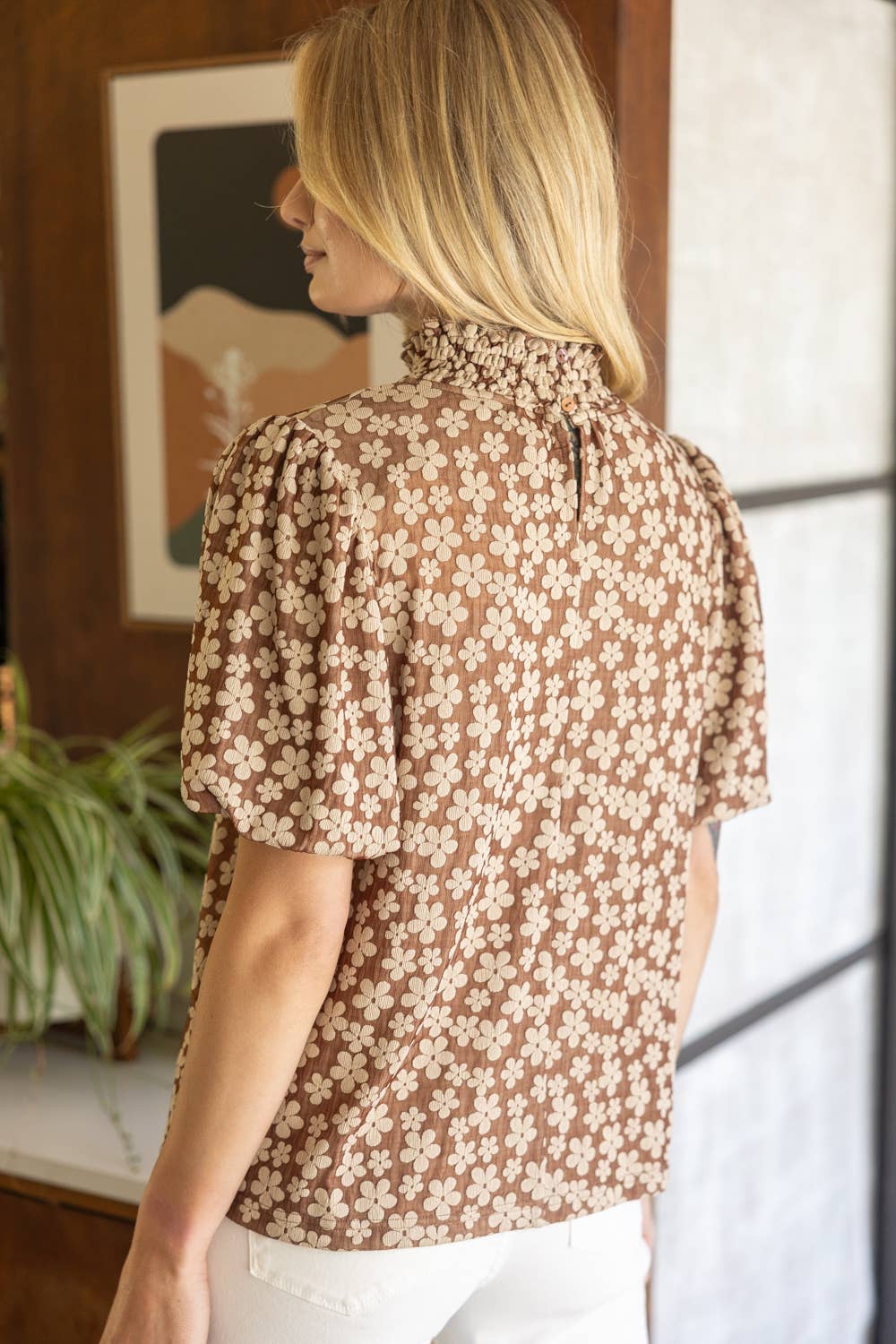 Floral Top w/ Stripe