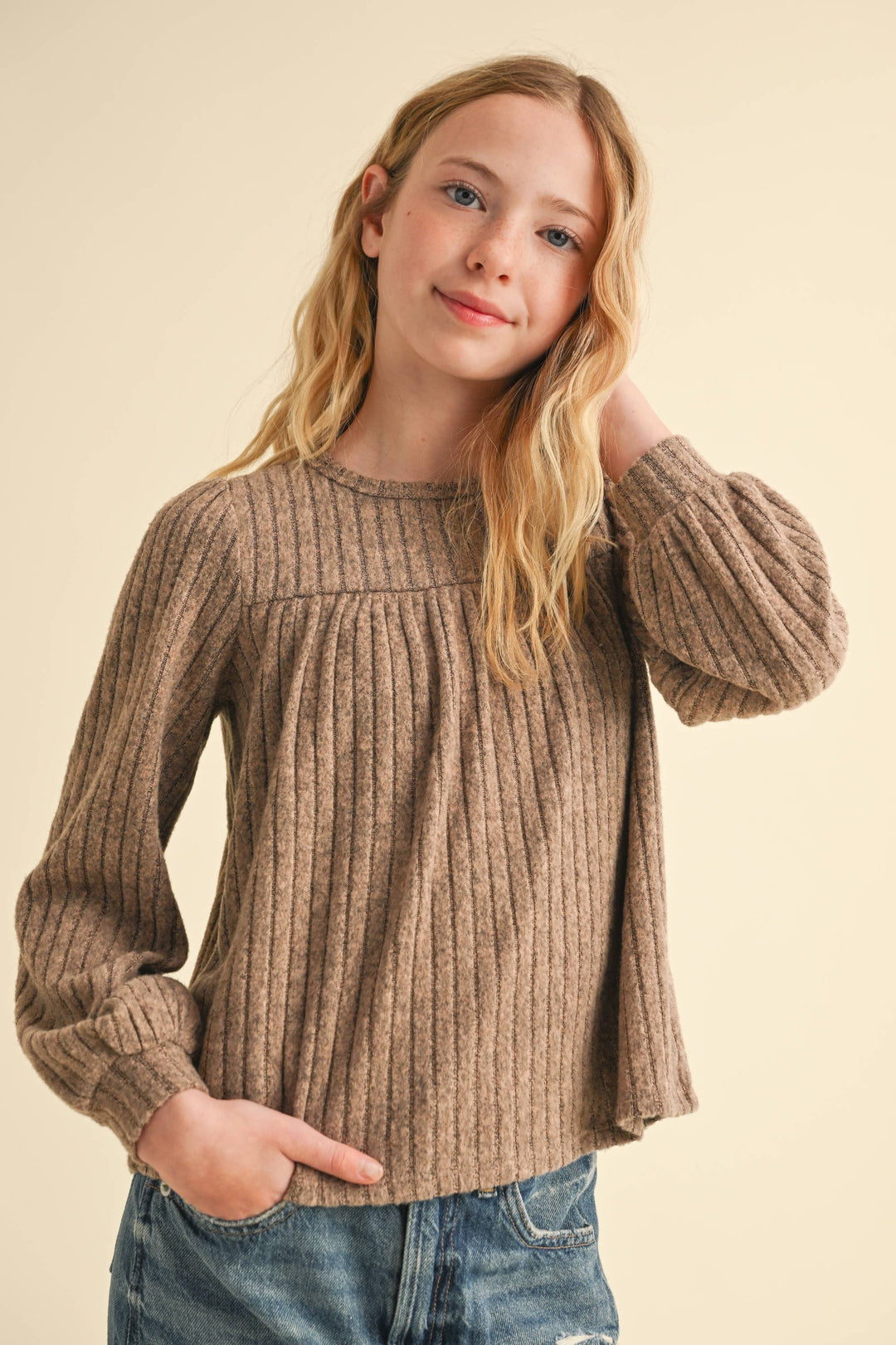 GIRLS BABYDOLL SWEATSHIRT