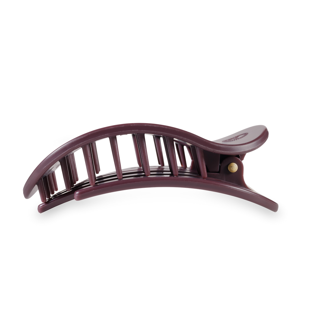Round Flat Hair Clip | Large | Burgundy Bliss