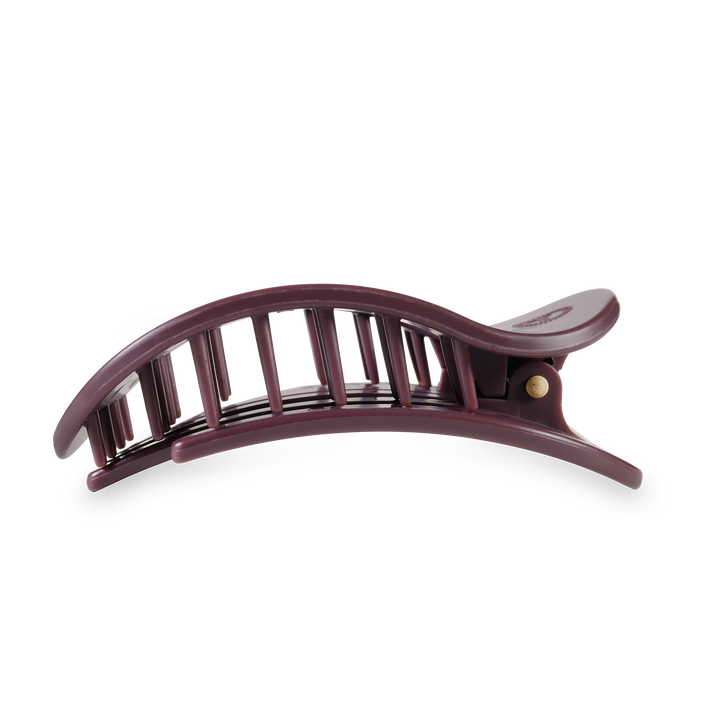 Round Flat Hair Clip | Large | Burgundy Bliss