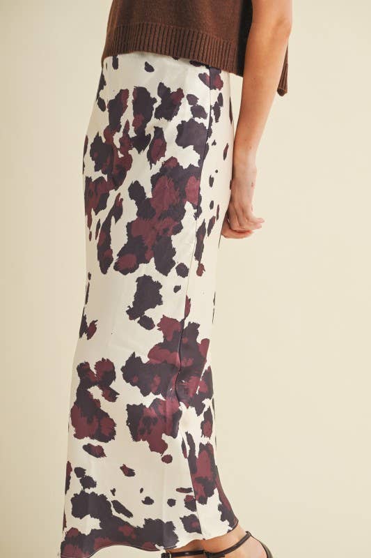 Abstract Brushstroke Skirt