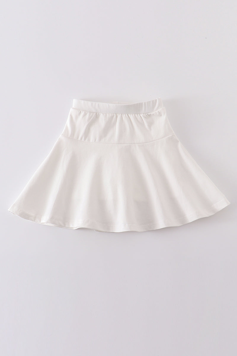 White Skort