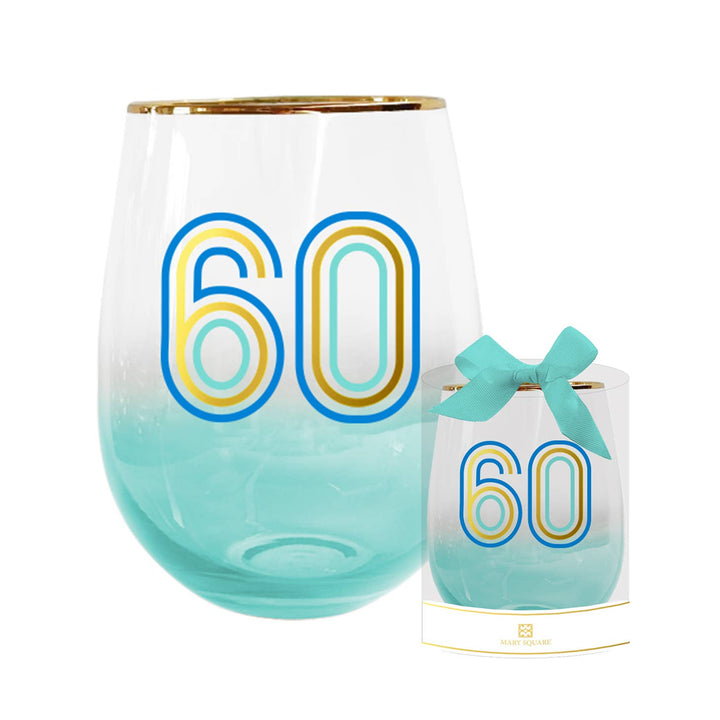 Birthday Milestones Wine Glasses